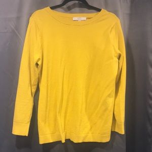 3/$10 Loft golden yellow sweater.